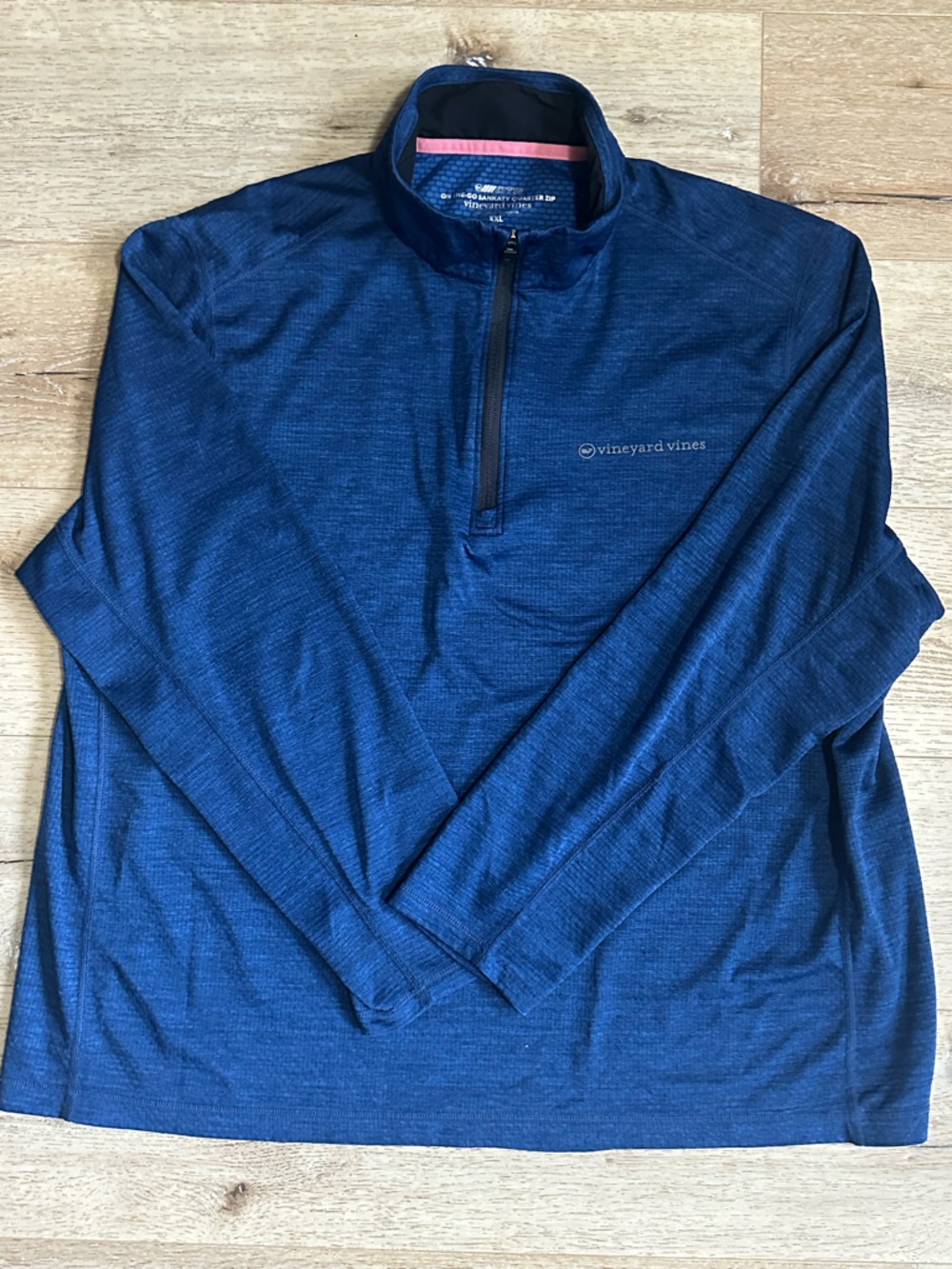 Vineyard Vines Men’s Blue Sankaty Performance Quarter Zip XXL